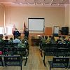 Сотрудники Госавтоинспекции Новой Москвы совместно с инспекторами по делам несовершеннолетних провели лекцию для воспитанников детского военно-патриотического лагеря